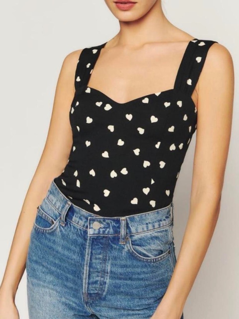 Reformation Hester Tank Top in Luv It, Size 6